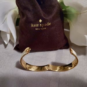 kate spade Jewelry - Kate Spade Cream Enamel Hinged Bracelet kate spade Jewelry - Kate Spade Cream Enamel Hinged Bracelet